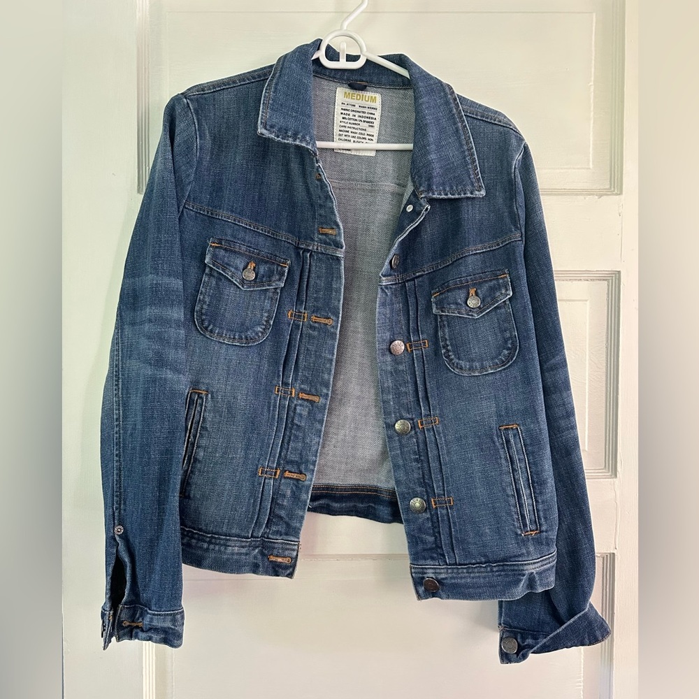 JCREW JEAN JACKET SIZE MEDIUM EUC